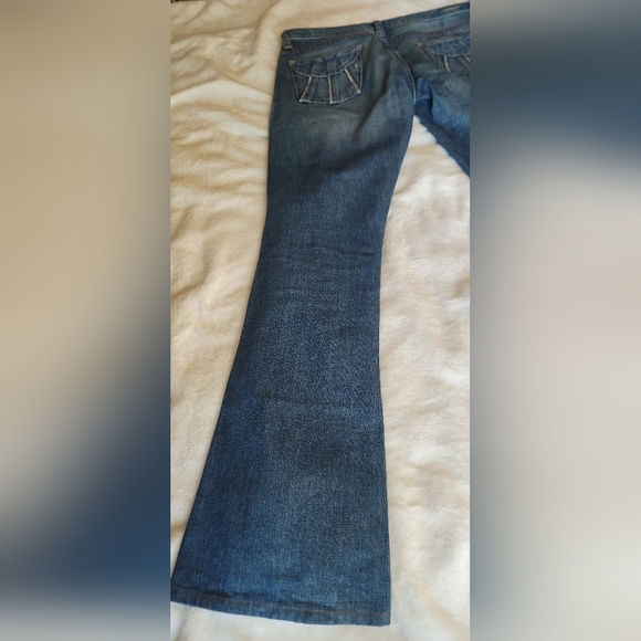 Vintage Polo Ralph Lauren Maddy Torn Jeans Y2K Great Condition Floral Design S27 - Picture 10 of 14